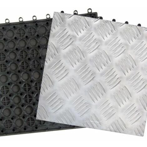 10 dalles aluminium 31x31 cm support de dalle de sol en rA sine