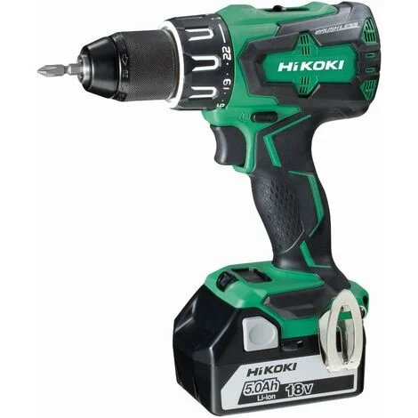 Perceuse visseuse à percussion 70Nm HIKOKI 18V 5.0Ah induction - 2 batteries + chargeur en coffret - DV18DBSLWJZ