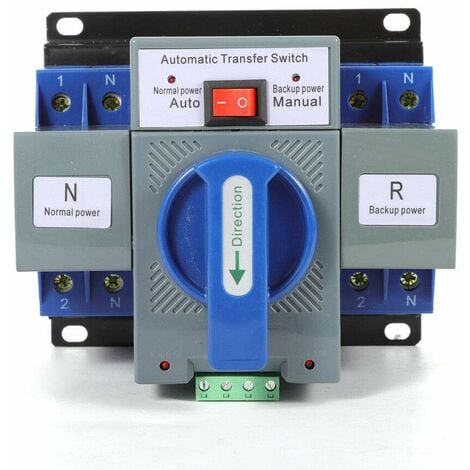 2P 63A double commutateur de commutation de puissance interrupteur automatique interrupteur 220V