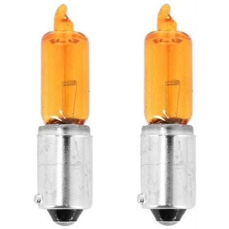 2x ampoule 12V 21W BAY9S orange clignotant voiture moto
