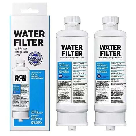 2x Compatible Samsung Refrigerator Water Filter DA97-17376B Refrigerator Cartridge (HAF-QIN/EXP),Refrigerator Spare Parts