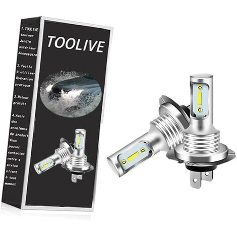 2X H7 LED 6000K Super Blanc 110W 8000LM Kit Antibrouillard Kit Ampoules Feux de Croisement