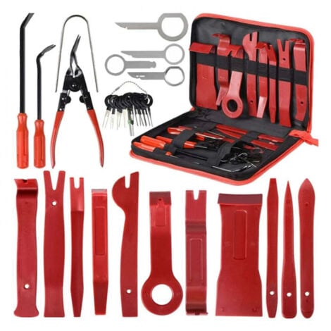 30PCS Outils pour Garnitures Outils Démontage Installation Garniture Intérieure Outils pour Garnitures Panneau de Porte Autoradio Kit Garniture Voiture avec Un Sac