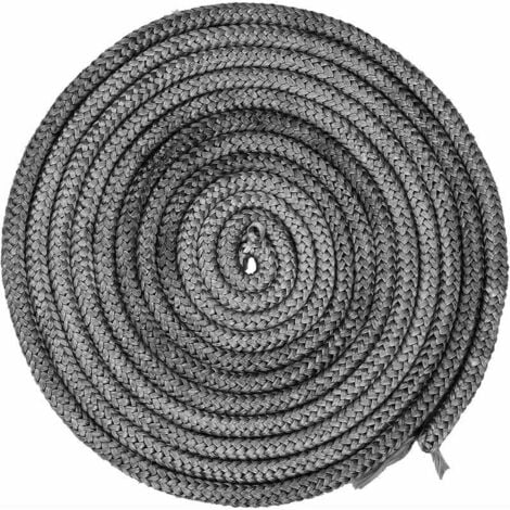 4 M Joint Ø 10 mm Cordon d'étanchéité pour Poêle, Joint Fibre de Verre Ficelle Joint de Porte Four, Joint de Cheminée Insert Poêle, Résistant à 550° C