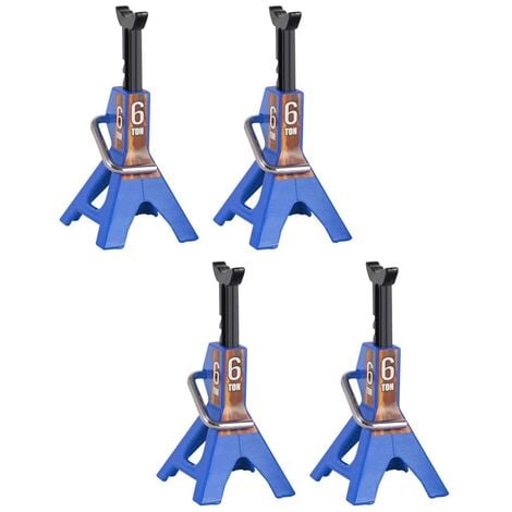 4 PièCes MéTal Hauteur RéGlable 6 Tonnes Jack Support de RéParation pour 1/10 Voiture sur Chenilles TéLéCommandéE Axial SCX10 90046 Traxxas TRX4 TRX6 D90,3
