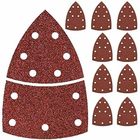 40PCS Feuilles abrasives ponceuse multiple Bosch PSM 160 A PSM 80 A Prio Ventaro Metabo FMS 200 Intec Skil Octo Détail Palm Sander Grain mélangé
