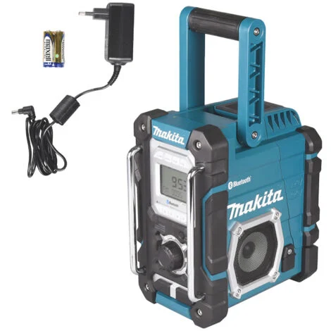 Radio de chantier 10.8 à 18 V Li-Ion MAKITA - Sans batterie, ni chargeur - adaptateur secteur -DMR108N