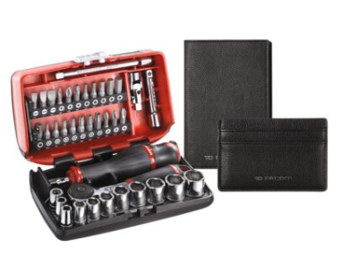 Coffret de douilles Facom 1/4'' Carré 38 outils pièces