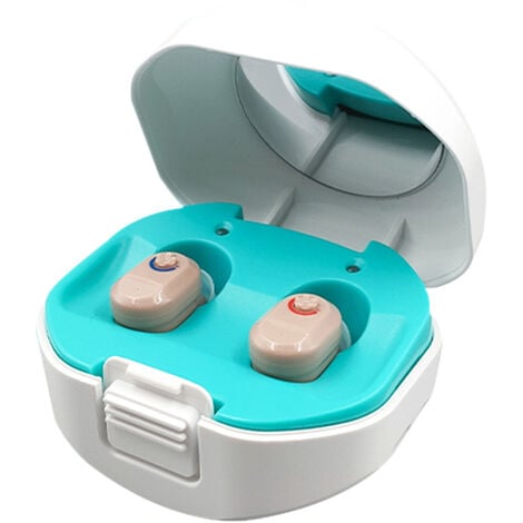 Ahlsen Aide auditive numérique rechargeable, avec étui de chargement, amplificateur auditif Ce pour personnes âgées