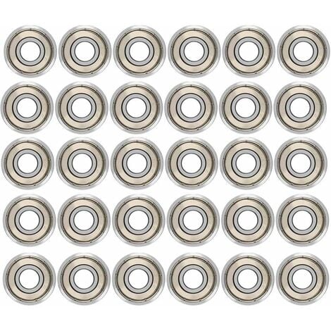 AIDUCHO 30pcs 608zz Roulements À Billes,Métal Double Blindage Roulements Speed Bearings Roulements À Billes De Qualité Pour Roller,Skateboard,Longboard,Waveboard/8 X 22 X 7mm