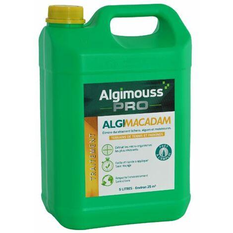 ALGIMACADAM - 5 LITRES - Traitement tennis, parkings, macadam ALGIMOUSS - 016006