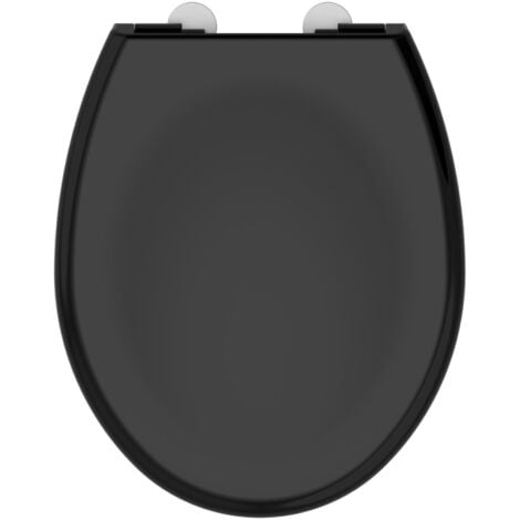 Allibert- Abattant WC à  fermeture progressive et déclipsable BOREO noir