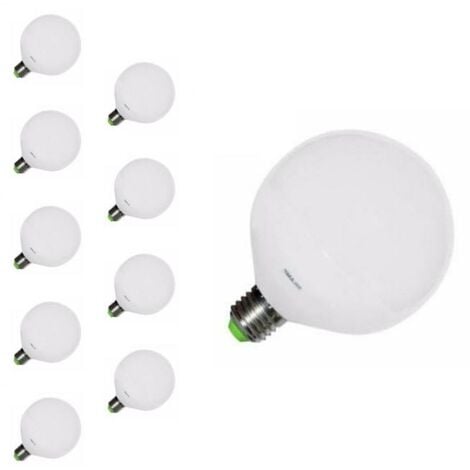 Ampoule LED E27 20W 220V G120 300° (Pack de 10) - Blanc Froid 6000K - 8000K - SILAMP