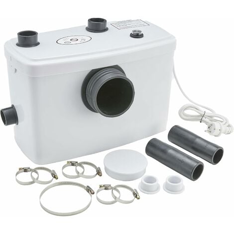 AREBOS Broyeur Sanitaire  Pompes de Relevage  600W  pour WC, Lavabo, Douche Pompe Eaux Usées  100l/m  blanc