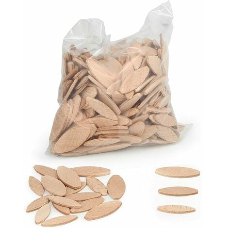 Assortiment de Lamelles en Bois de Hêtre - Lamello20, Idéal pour Fraiseuse à Lamelles (20-100 pièces)