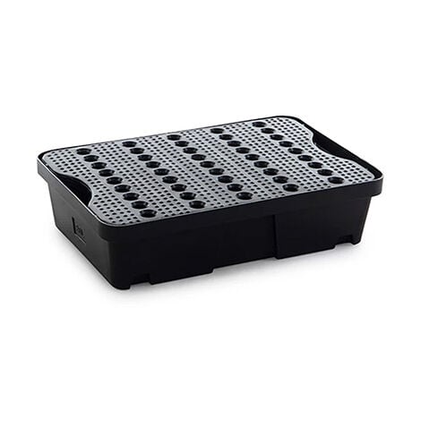 Bac de rétention 20 L - Avec caillebotis - ST1-20-BK-BK