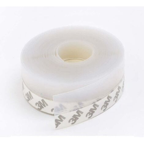 Bande d'étanchéité en Silicone transparente CREA 10 m, bande d'étanchéité pour bas de porte bande d'étanchéité étanche, coupe-vent et anti-poussière