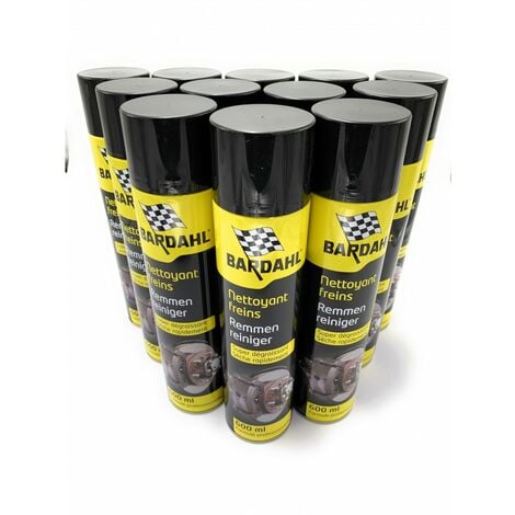 BARDAHL LOT 12 BOMBES Dégraissant Nettoyant Freins Ultra Puissant 600mL
