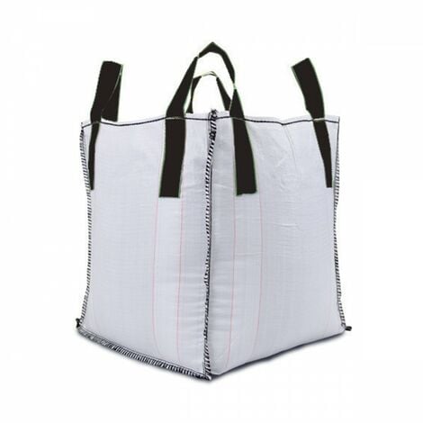 big bag de chantier construction bâtiment : charge de travail 1000 Kg (Dim 80 x 80 x 90 cm 4 sangles)