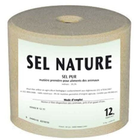 Bloc à lécher SEL NATURE 12KG pour chevaux