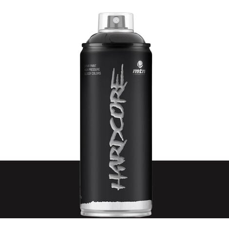 Bombe de peinture aérosol MTN Hardcore Noir (RV-9011) 0,4 L