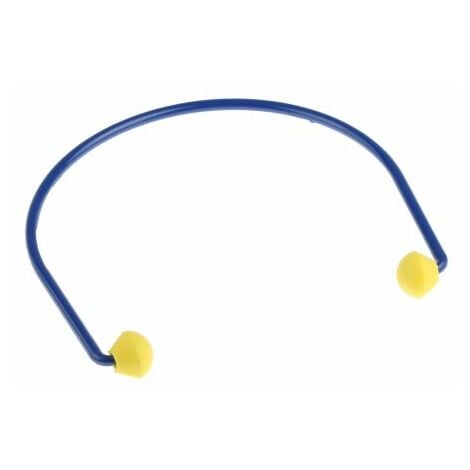 Bouchons d'oreilles pour arceau jetables 3M E.A.R 24dB Bleu, Jaune x paires ( Prix pour 1 )