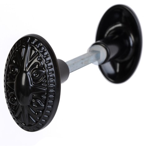 Bouton Double Décor KLOSE besser fonte d'aluminium ,tige carré de 6 mm