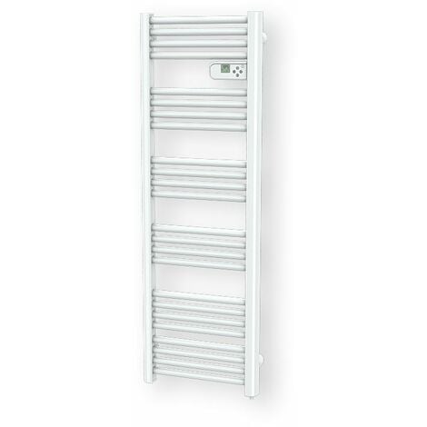 Radiateur sèche-serviette CARRERA - LCD sans fluide Etroit 600W - Blanc