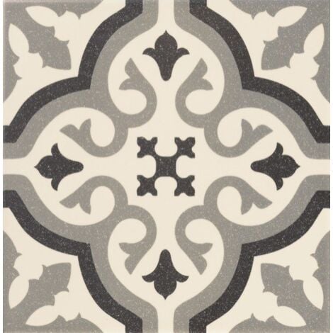 Centro Florentine White motif central 20x20 (carton de 1 m²)