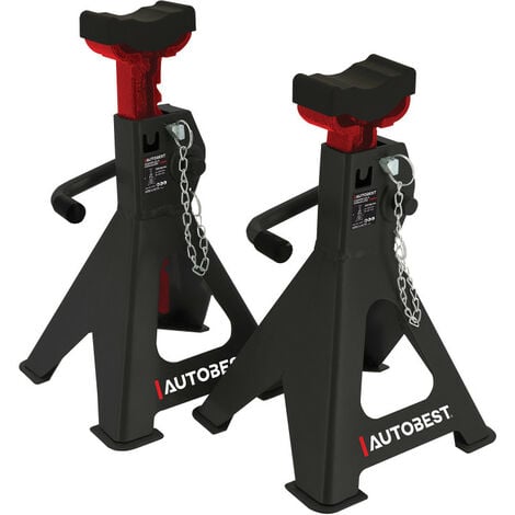 Chandelles voiture à crémaillère X 2 – 2T - levage 292 à 423 mm