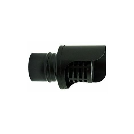 Chapeau d'échappement de mur inox NOIR DN 100 mm antipluie.