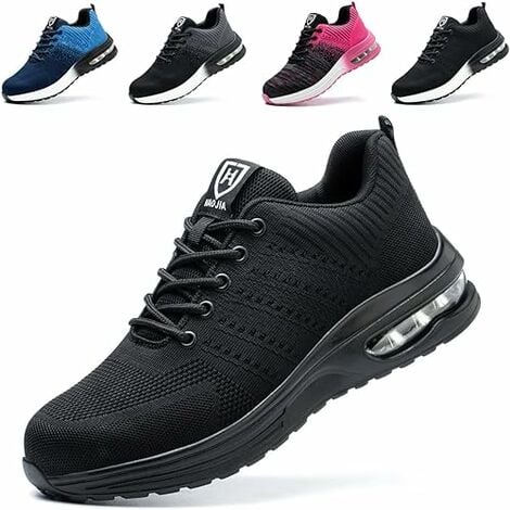 Chaussures de Sécurité Hommes Femmes Legere Confortable Antidérapant Basket securite，41