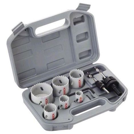 Coffret BOSCH 2608580868 (6 scies-trépans - 2 adaptateurs - 1 clé Allen)