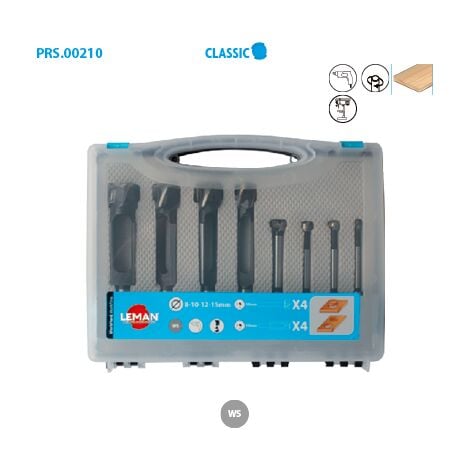 Coffret de 4 mèches à bouchonner/façonner fond plat Classic