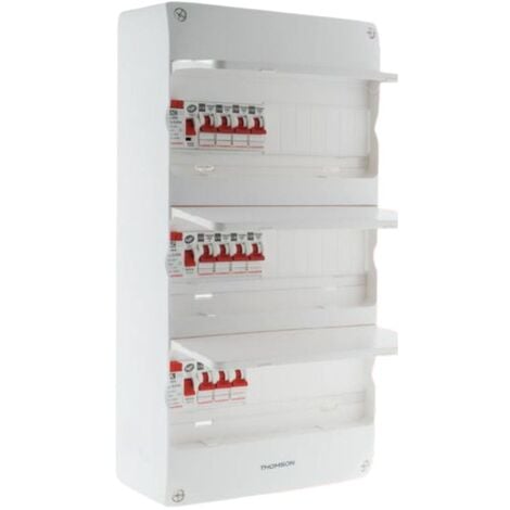 Coffret électrique pré-équipé - 3 rangées - 39 modules - 3 ID/11 disjoncteurs - EasyConnect - Thomson