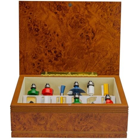 Coffret Makita 12 fraises queue de 6 mm Haute Qualité - Makita A-87921