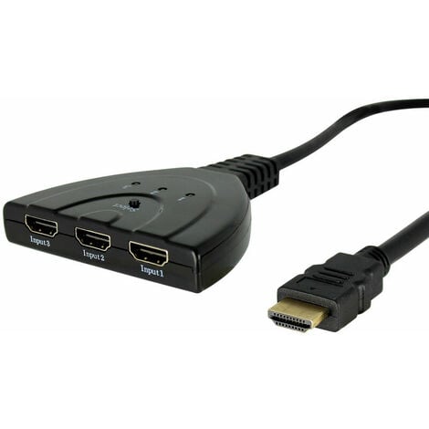 Commutateur HDMI 3 Entrées / 1 Sortie Gold Full HD 1080p - SEDEA - 914573