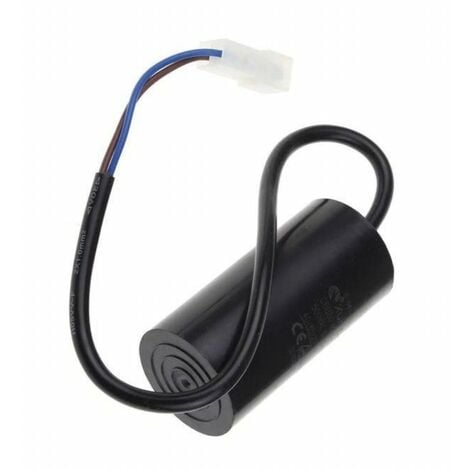 Condensateur noir 40µf avec câbles ( 9 x 4 cm) pour Nettoyeur Haute Pression K6 & K7 KARCHER 66612880