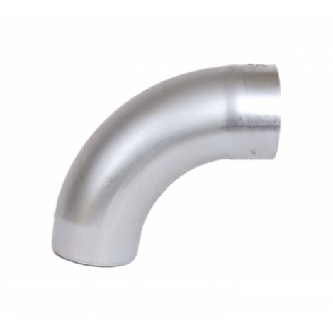 Coude cintré Zinc naturel 85° Ø80