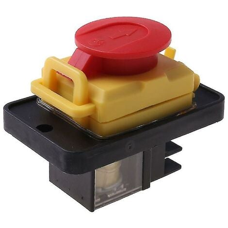 CREA Kjd12 250v 4pin Waterproof Magnetic Start Stop No Volt Release Pushbutton Switch
