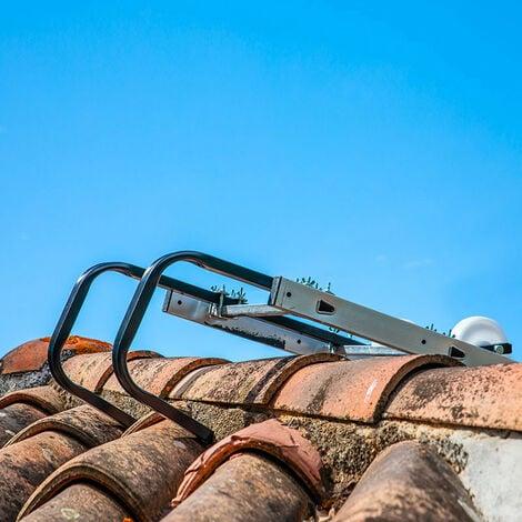 Crochets de faitage pour échelle de toit Safein, adaptateur de toit garantie 5 ans, crochet de faîtière acier - Hostrom