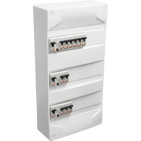 DEBFLEX - Coffret pré-équipé 3 Rangées 1xID 40A type A, 1xID 40A type AC,1xID 63A type AC - 707649