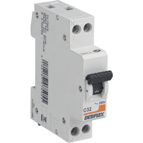 DEBFLEX - DISJONCTEUR 3KA PH+N 32A - 707505 - ORIGINE FRANCE