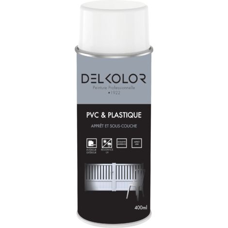 Delkolor Sous Couche Spéciale PVC et Plastique en Aérosol - 400ml