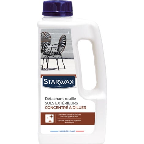 Détachant rouille pour sols extérieurs 1L STARWAX