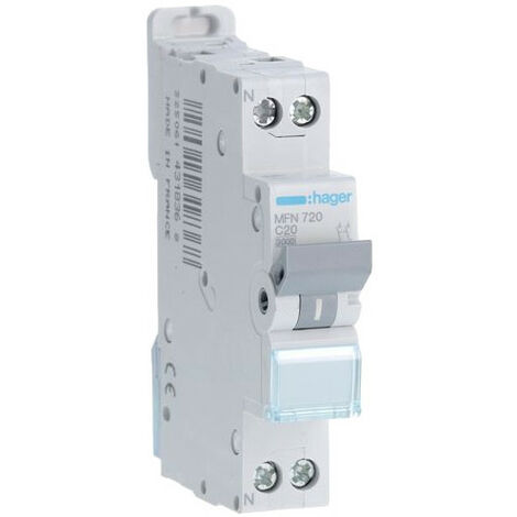 Disjoncteur 1P+N 3kA C - 20A (MFN720)