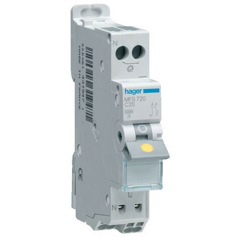 Disjoncteur 1P+N 3kA C-20A SanVis 1M (MFS720)