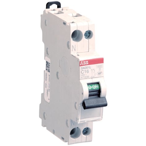 Disjoncteur modulaire PH+N 16A 3KA à vis