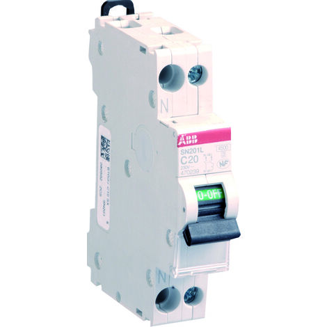 Disjoncteur modulaire PH+N 20A 3KA à vis