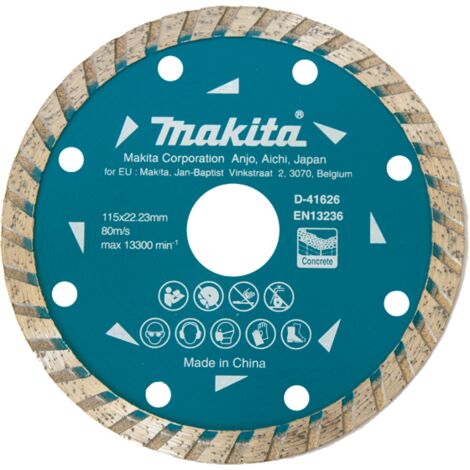 DISQUE DIAMANT À COURONNE CONTINUE POUR UTILISATION À SEC D-41626